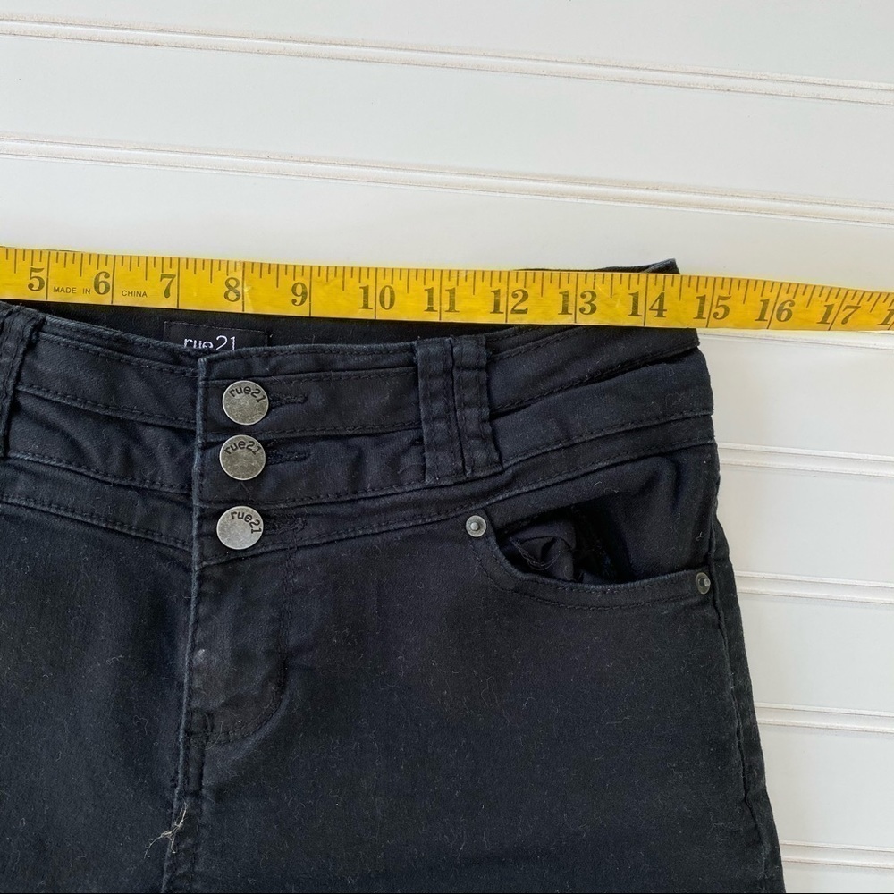 Rue21 black high waisted jeans Size 9/10 - Picture 10 of 10